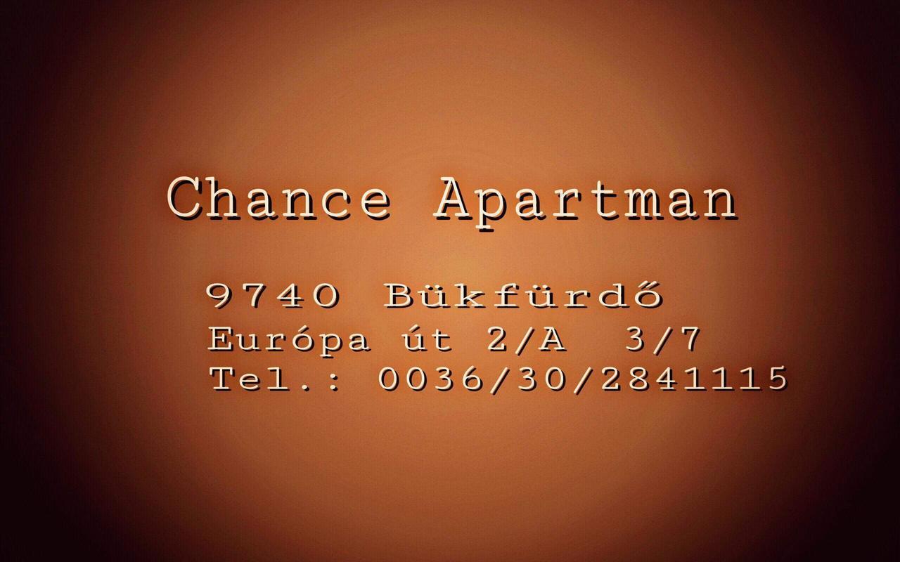Chance Apartman Bükfürdő Dış mekan fotoğraf